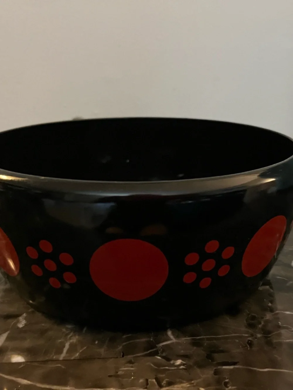 Vintage MCM Swiss Perk Polka Dot Enamel Sauce Pan